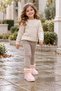 Girl's Mini Ug Boots Warm Stylish Winter Plush Lined Children's Boots-Casual Sneaker - 4