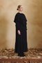 Black Dress with a Detachable Cape. - 3
