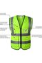 High Visibility Reflective Safety Vest, Breathable Work Vest with Zipper Closure, 360° Reflective Strips, Multi Functional pockets, Lightweight 100% Polyester, Multiple Sizes - 5
