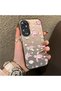 غطاء سيليكون متوافق مع هاتف Oppo A60، بتصميم لطيف يضم رسومات لسلاحف وردية وقواقع بحرية.