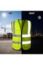 High Visibility Reflective Safety Vest, Breathable Work Vest with Zipper Closure, 360° Reflective Strips, Multi Functional pockets, Lightweight 100% Polyester, Multiple Sizes - 3