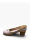 Women's Thick-Soled, Low-Heeled Shoes with Buckle Detail. - 4