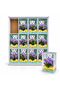 Purple Flower Mini Teddy Bear Decorative Gift Set, 12 Pieces in a Box.