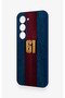 Tecno Spark 40 Pro Compatible Burgundy and Blue Patterned Silicone Case. - 4