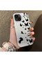 iPhone 13/14 Compatible Dot and Butterfly Combination Printed Case, for Everyday Use.