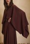 Brown Mobile Cape Detail Godeli Dress - 4