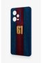 Redmi Note 12 Pro 5g Compatible Burgundy and Blue Patterned Silicone Case. - 4