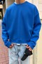Fw Cool Puff Boxy Fit Blue Sweatshirt - 2