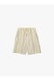 Boys Beige Striped Shorts - 3