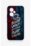 Honor 400 Compatible Wavy Burgundy and Blue Patterned Silicone Case. - 2