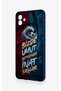 Samsung A04 Compatible Wavy Burgundy and Blue Patterned Silicone Case. - 4