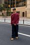 Fw Cool Puff Burgundy Relaxed Fit Sweat - 4