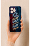 Omix X6 Compatible Wavy Burgundy and Blue Patterned Silicone Case.