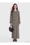 Zero Roba Collar Striped Dress for Style Enthusiasts from Uzg Store