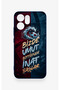 Wavy Burgundy and Blue Patterned Silicone Case Compatible with Oppo Reno 14F. - 2