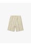 Boys Beige Striped Shorts - 4