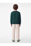Boys Green Graphic Print Crew Neck Long Sleeves Sweatshirt - 3