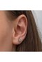 Silver Clover Stud Earrings for Women - 5