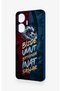 Realme C55 Compatible Wavy Burgundy and Blue Patterned Silicone Case. - 4