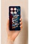 Infinix Gt 20 Pro Compatible Wavy Burgundy Blue Patterned Silicone Case.