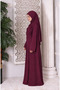 One-Piece Long Prayer Dress, Plum Color. - 5