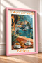 Il Dolce Far Niente Positano Breakfast Framed Painting Italy Poster Wall Decor Itp121 - 2