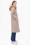 Faux Fur Anorak Coat with Baklava Pattern, Smoke Grey, 27308. - 4