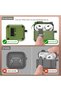 Compatible for AirPods 5 & 4 Case with Auto Snap Switch Security Lock,Green - 2