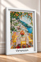 Vernazza Yellow Chair Terrace Dining Table Framed Painting Italy Poster Wall Decor Itp129 - 2