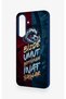 Samsung A37 Compatible Wavy Burgundy and Blue Patterned Silicone Case. - 4