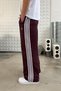 Side Stripe Velour Track Pants for Men - 4