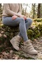 Pensa Women's Sports Boots, Padded Heel, Velcro Strap, Genuine Leather, Mink Suede.