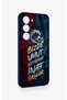 Wavy Burgundy and Blue Patterned Silicone Case Compatible with Tecno Spark 40 Pro. - 3