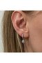 Silver Dangle Minimal Flower Women's Earrings - 3