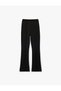 Women Black Plain Trousers - 3