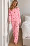 Women's Comfort Casual Pink Pajama Set - 6