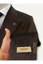 Brown Thick Ribbed Velvet Double-Breasted Men's Suit - 6