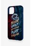 iPhone 13 Compatible Wavy Burgundy and Blue Patterned Silicone Case. - 4