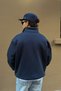 Fw Cool Puff Relaxed Fit Navy Blue Half Zip Sweatshirt - 3
