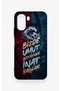 Oppo A6T Compatible Wavy Burgundy and Blue Patterned Silicone Case. - 2