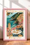 Bellissimo Mare Scenic Breakfast Framed Painting Italy Poster Living Room Kitchen Wall Decor Itp133