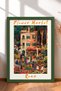 Flower Market, Rome, Framed Painting, Italy Poster, Living Room, Kitchen, Wall Decor, Itp139.