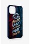 Wavy Burgundy and Blue Patterned Silicone Case Compatible with iPhone 12-12Pro. - 3