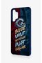 Samsung A32 Compatible Wavy Burgundy and Blue Patterned Silicone Case. - 4
