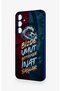 Samsung A16 Compatible Wavy Burgundy and Blue Patterned Silicone Case. - 4