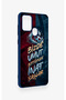 Samsung A21S Compatible Wavy Burgundy and Blue Patterned Silicone Case. - 3