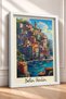 Bella Italia, Port City, Framed Painting, Italy Poster, Living Room, Kitchen, Wall Decor, Itp122. - 2