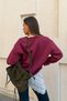 Fw Cool Puff Burgundy Relaxed Fit Sweat - 7