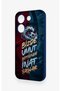 Wavy Burgundy and Blue Patterned Silicone Case Compatible with Poco X8 Pro. - 4