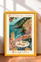 Bellissimo Mare Scenic Breakfast Framed Painting Italy Poster Living Room Kitchen Wall Decor Itp133